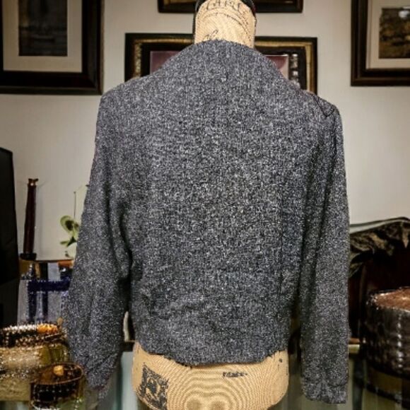 Elle Designer Tweed Jacket Size M In EUC - Picture 2 of 10